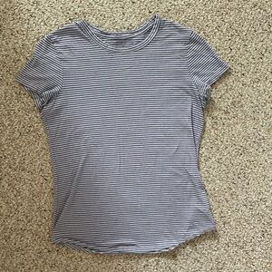 Gap Striped Women's Top - Blue and White
